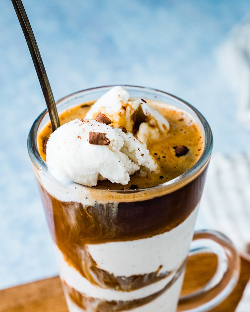 Affogato (aka coffee and ice cream)