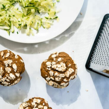 Healthy zucchini muffins