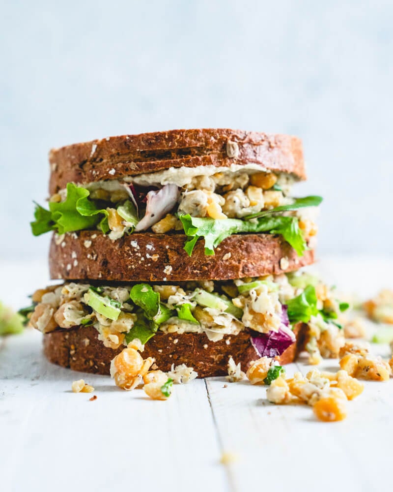 Chickpea salad sandwich