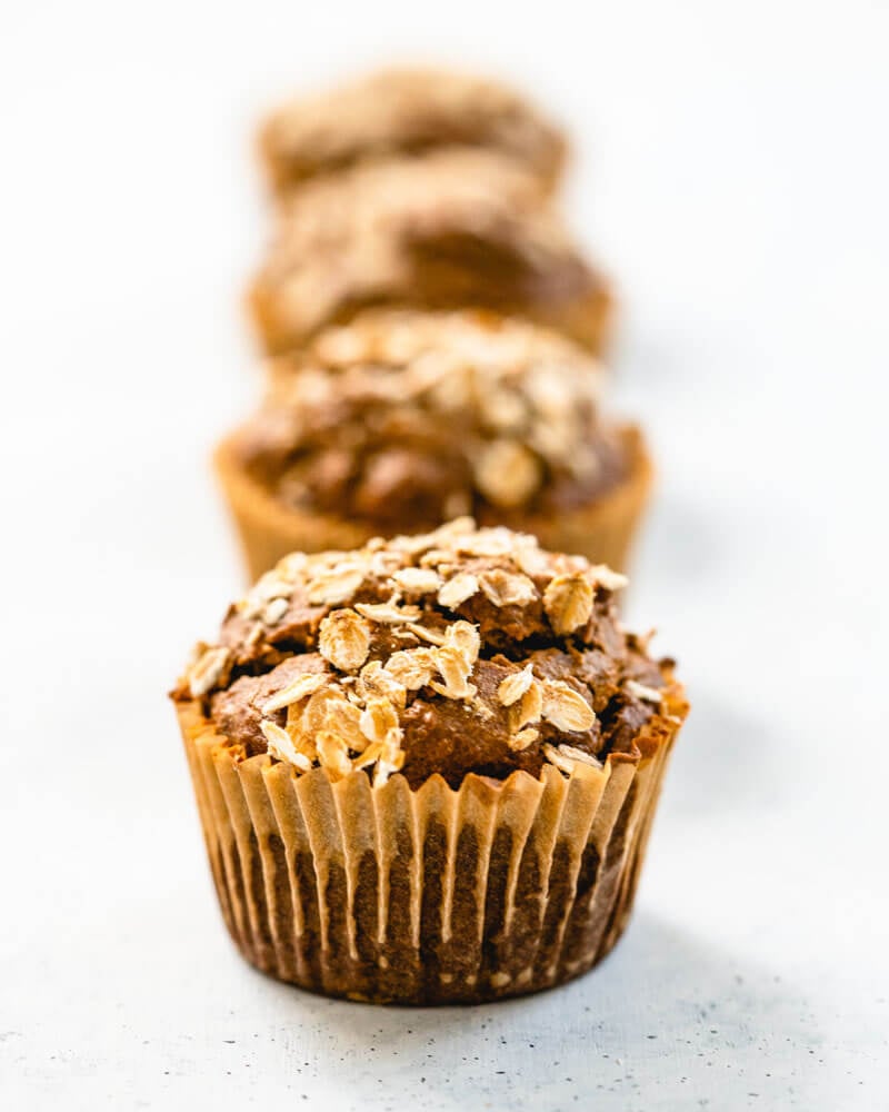 Healthy banana muffins