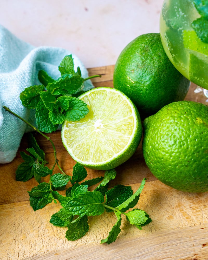 Lime and mint