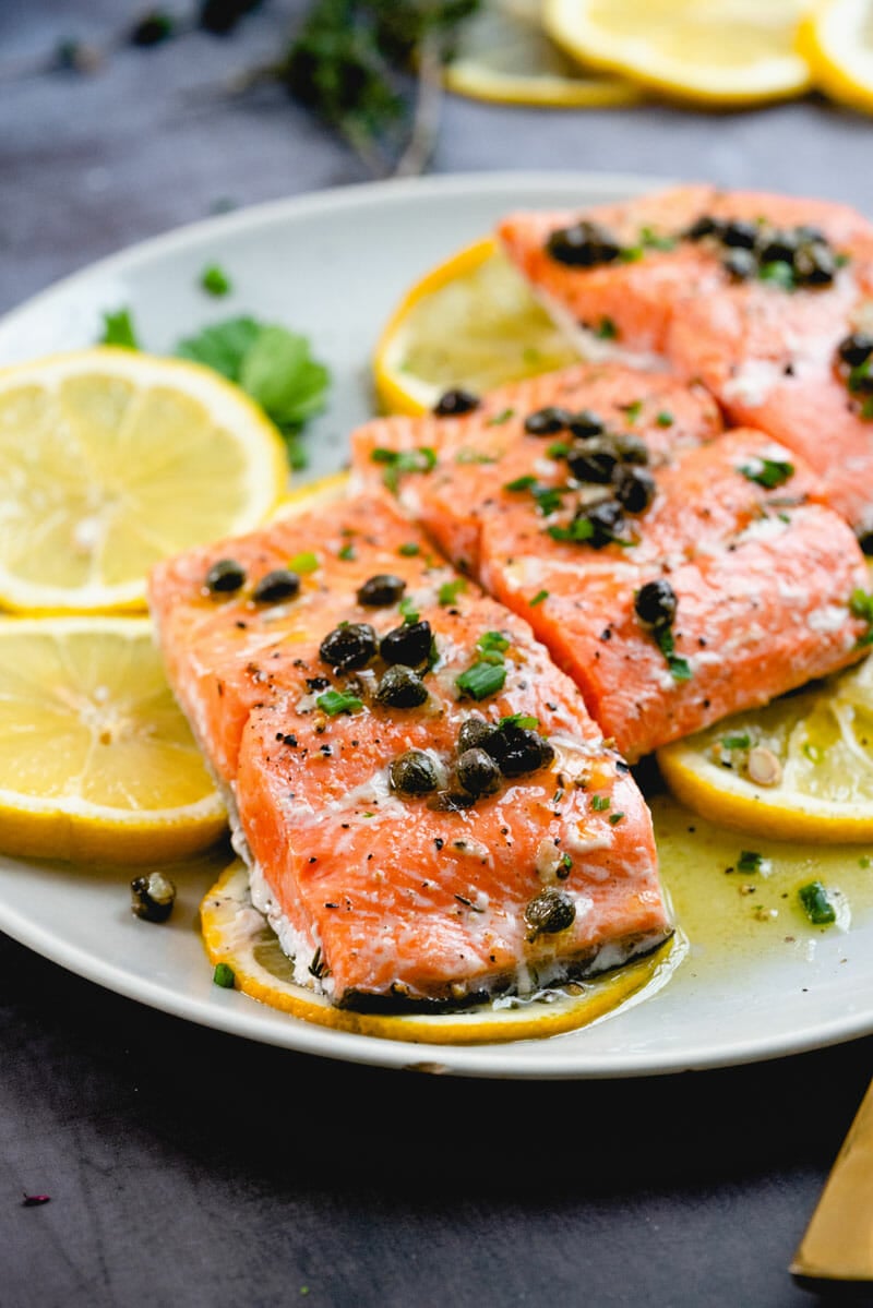 Salmon with capers