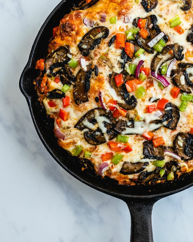 Cast iron pan pizza