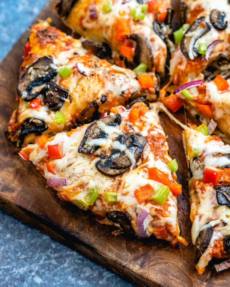 Cast iron deep dish pizza