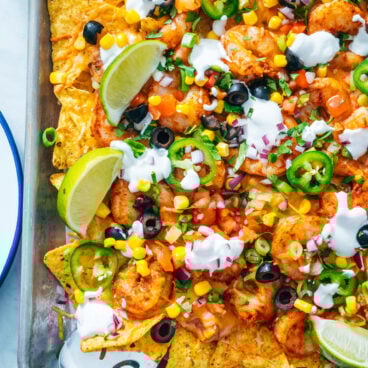 Shrimp nachos
