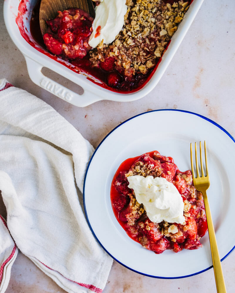 Strawberry crumble recipe